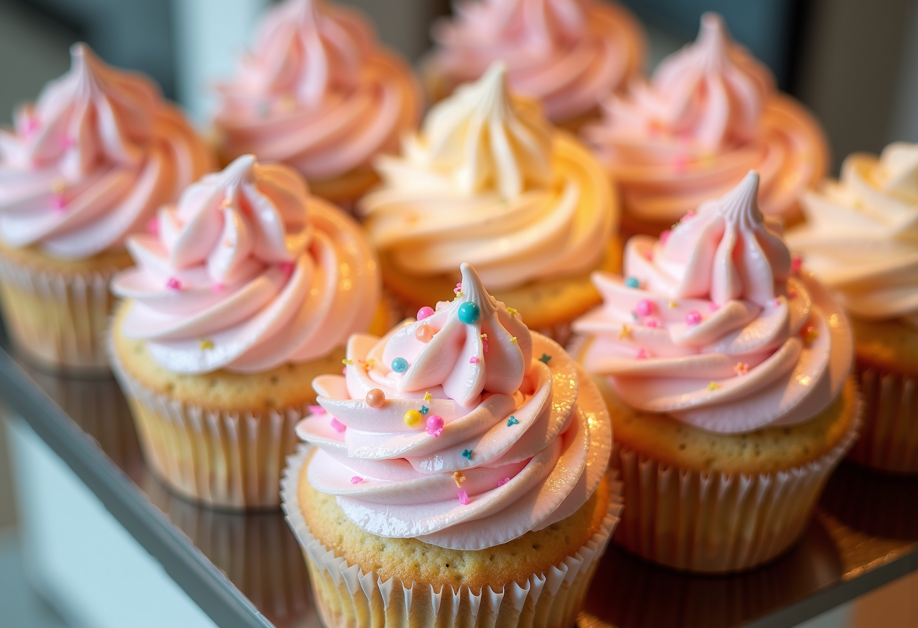 Swirled cupcakes