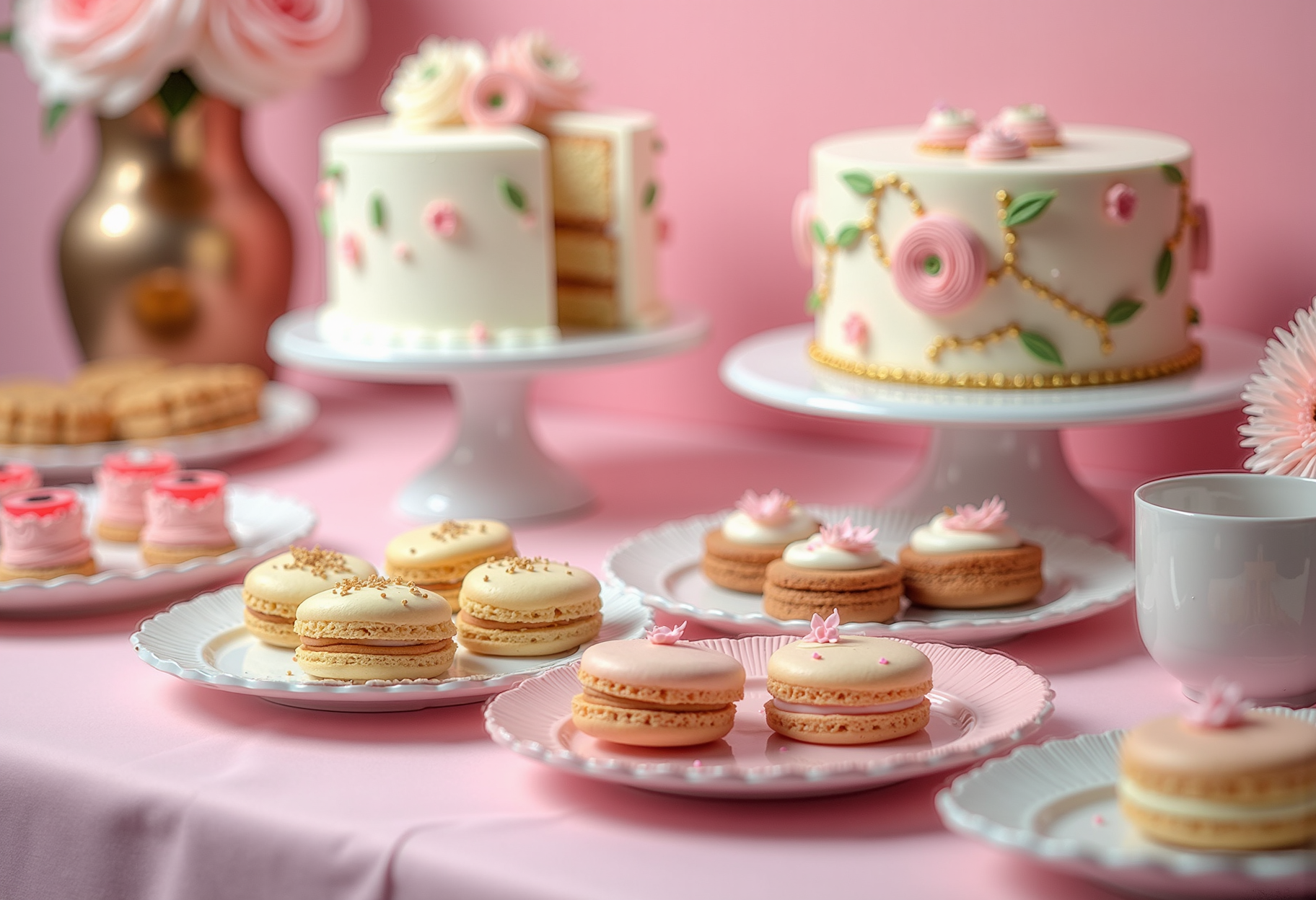 Styled dessert table